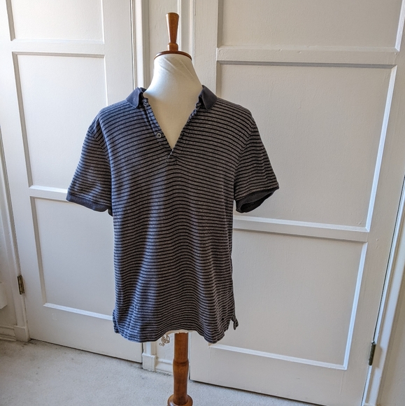 ATM Anthony Thomas Melillo striped polo shirt size large - Picture 2 of 7